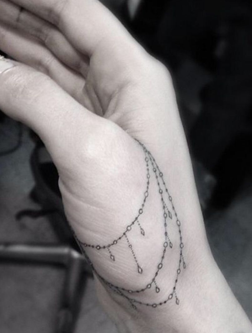 Татуировки цепочки на руку