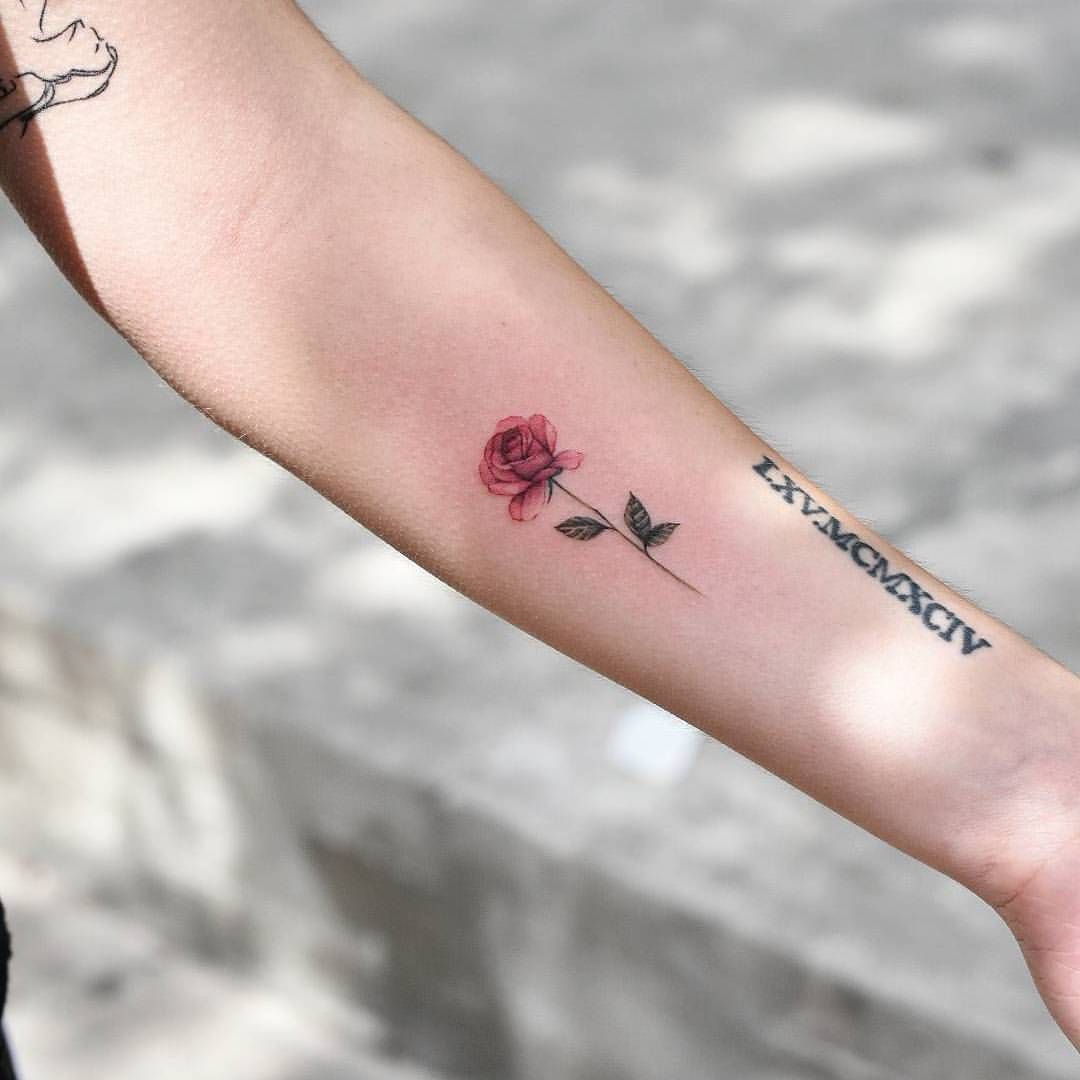 Мини Татуировки роза