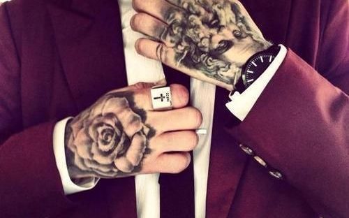 Мужские эскизы татуировок на кисти рук