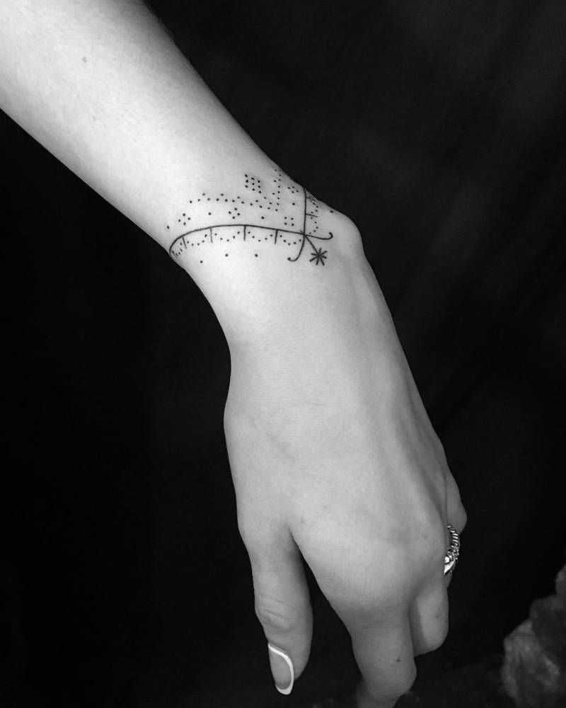 Татуировки браслеты на руку для девушек
