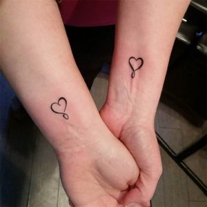 taylor russelldottattoo infinity heart tattoos
