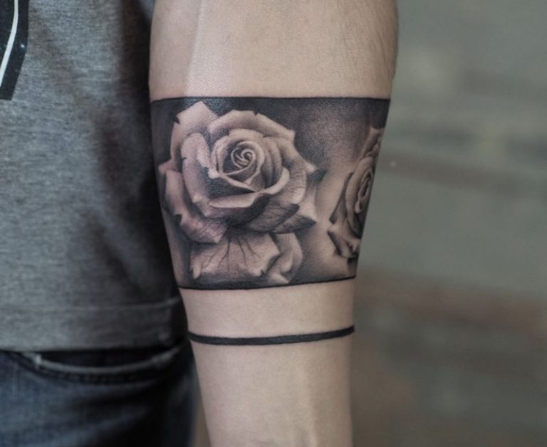 Watercolor Rose Arm Tattoo - wide 5