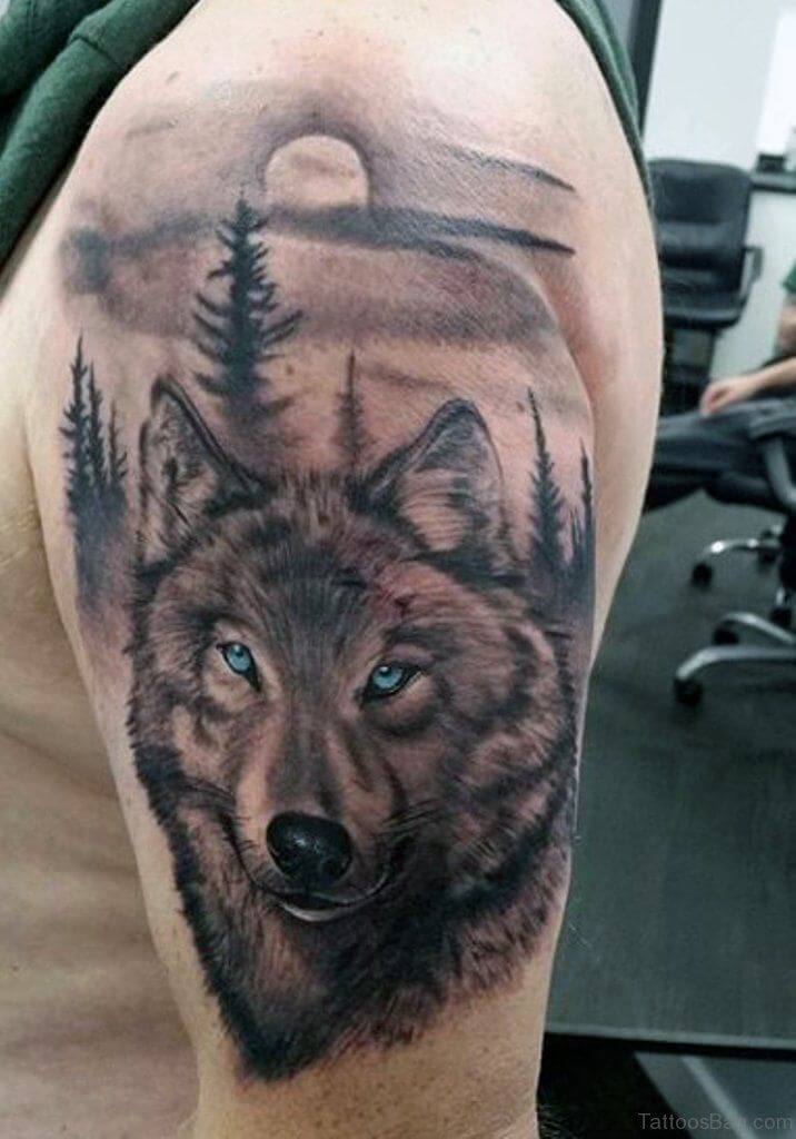 54 beautiful wolf tattoo shoulder with on pinterest