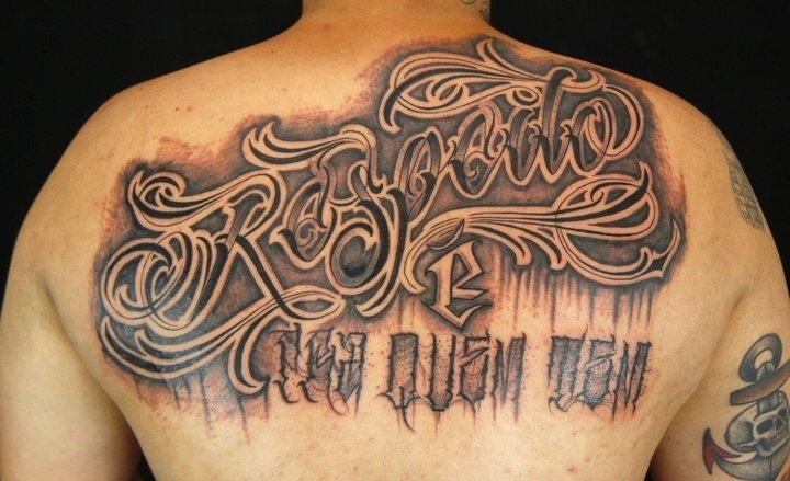 Татуировки надписи на позвоночнике мужские