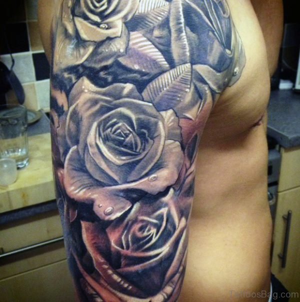 roses tattoo for men ms16105