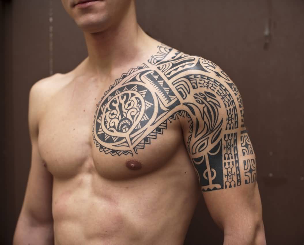 Красивые мужские тату на плече - фото самых красивых татуировок.