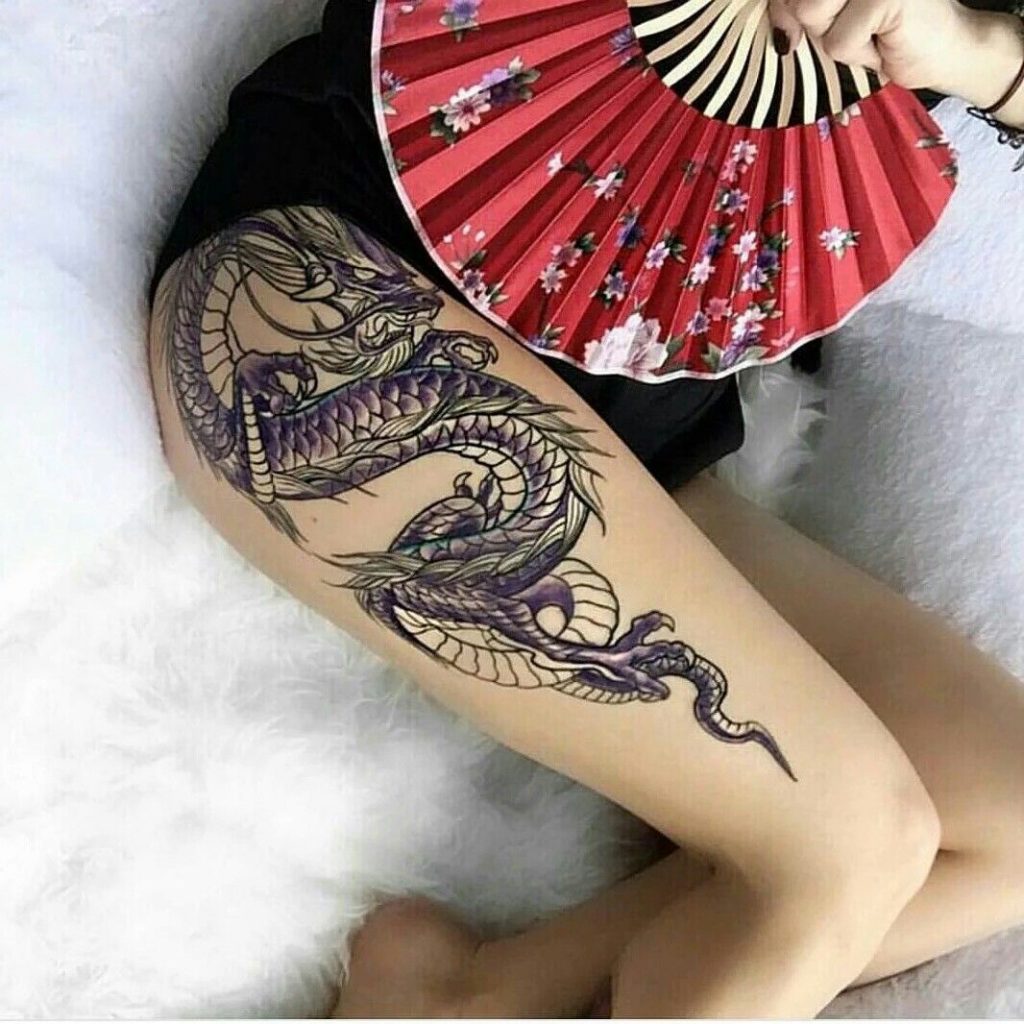 Самым распространенной татуировкой можно назвать дракона. 
